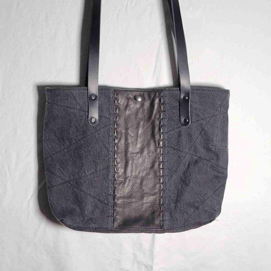 Denim & Leather Tote - The Second