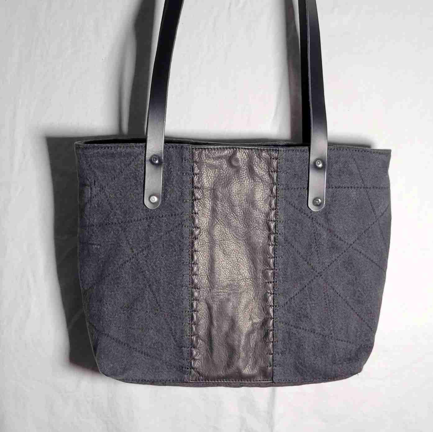 Denim & Leather Tote - The Second