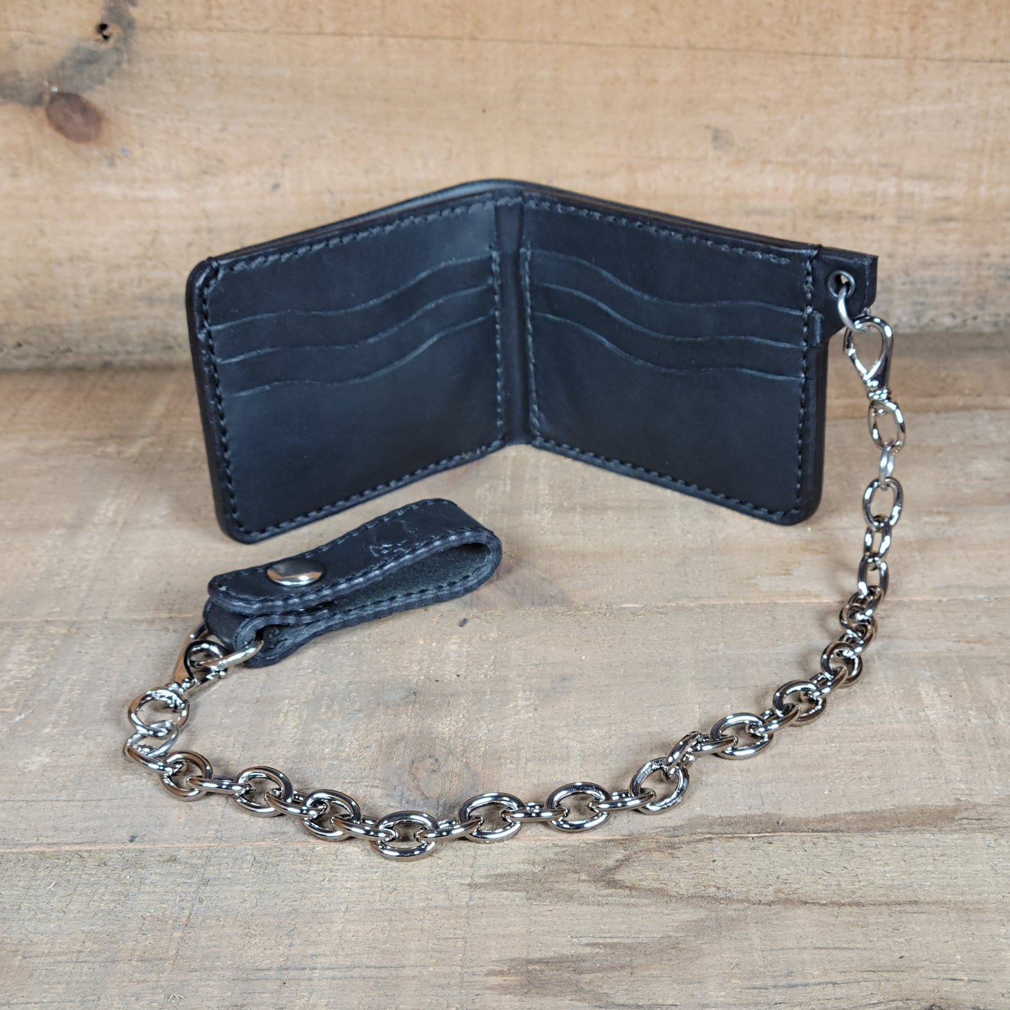 Classico Wallet - Horween Black - Chain Wallet